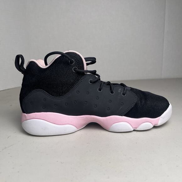 Jordan Jumpman Team II GS Girls 3Y Anthracite Black & Pink Sneakers 820276-060 - Picture 7 of 12